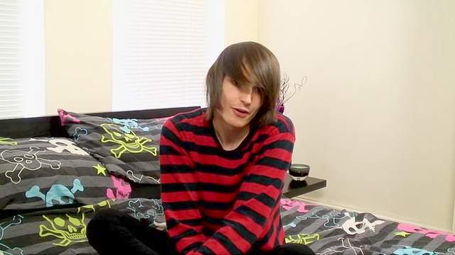 Cock jacking with a skinny brunette