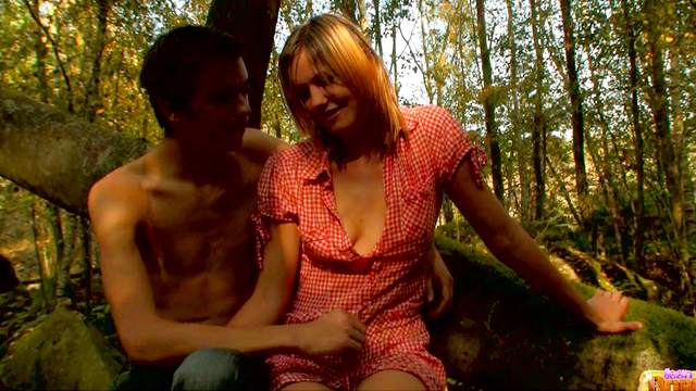 Dominika and Filip fucking in the great forest