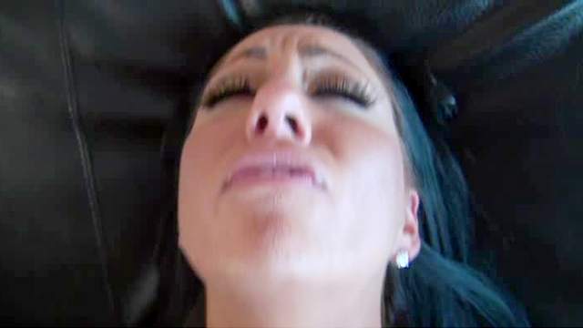 Tiffany Brookes sucking huge cock and swallowing jizz