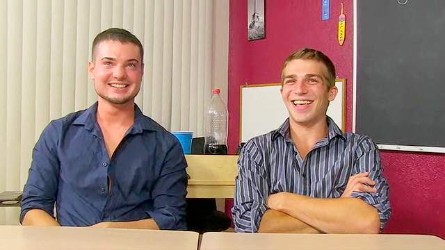 Cute conversation with sexy boys Austin Ried and Trevor Bridge