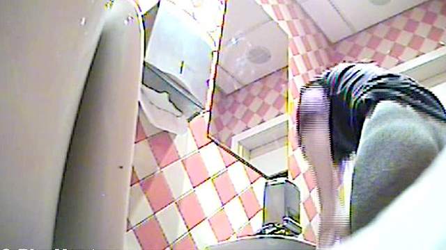 Busty babe and hidden camera