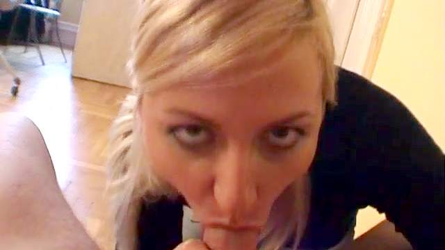 Sweet amateur Kyra H sucking tasty dick