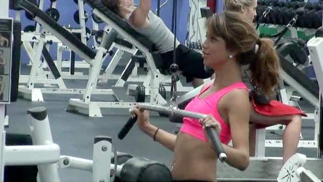 Tight little gym chick fucked
