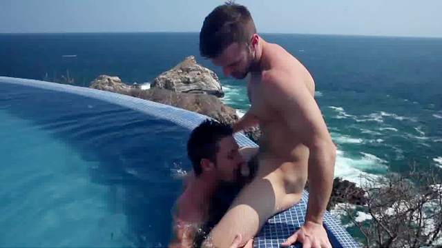 Gabriel Clark and JD Phoenix are fucking in the pool