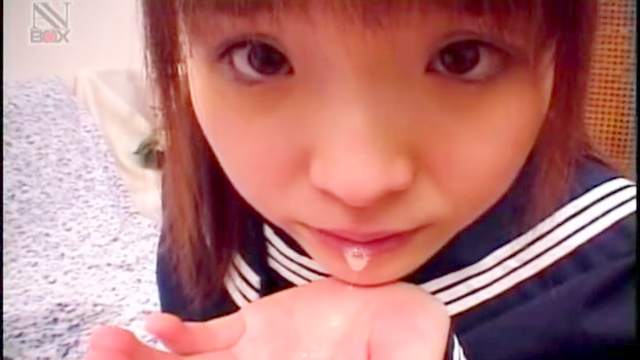 Cute Asian babe Manami Yuuki is getting her pussy poked