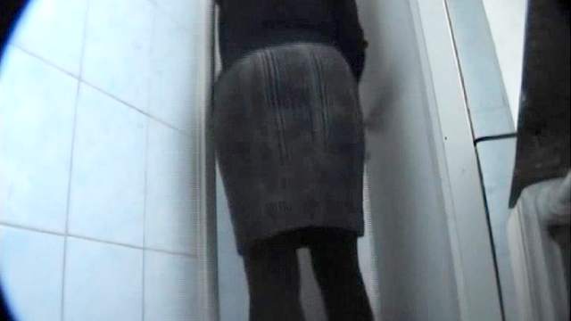 Lovely beauty with cute ass is peeing with pleasure
