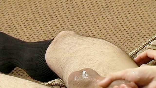 Winter Vance is sitting and wanking his dick