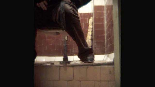 Sweet sensual babe with nice face is peeing